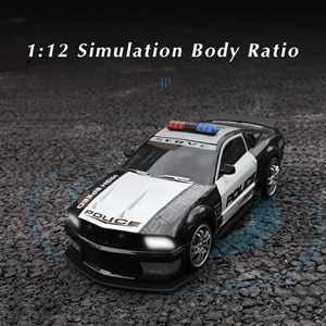 ماشین کنترلی شارژی پلیس Remote Control 1:12 RC Police Patrol Sports Car -اسباب بازی